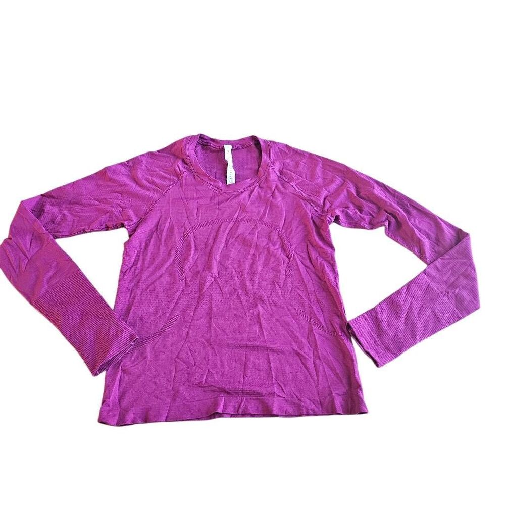 lululemon athletica Long Sleeve Tee in Magenta